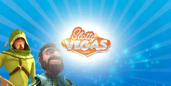 Slotty Vegas Casino Schweiz: Logo, Spielautomaten und Spielwelten